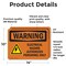 Signmission Electrical Hazard Authorized With Symbol OSHA Warning Sign, Vinyl Decal, 14in W x 10in L, 2PK OS-2PACK-WS-D-1014-L-12584 - alternate 3
